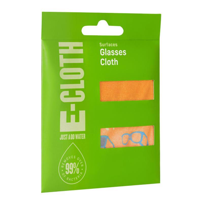 Emery Jensen eyeglasses cleaning cloth, 7.5x7.5 inches, soft microfiber dust cloth for lens and eyewear cleaning.