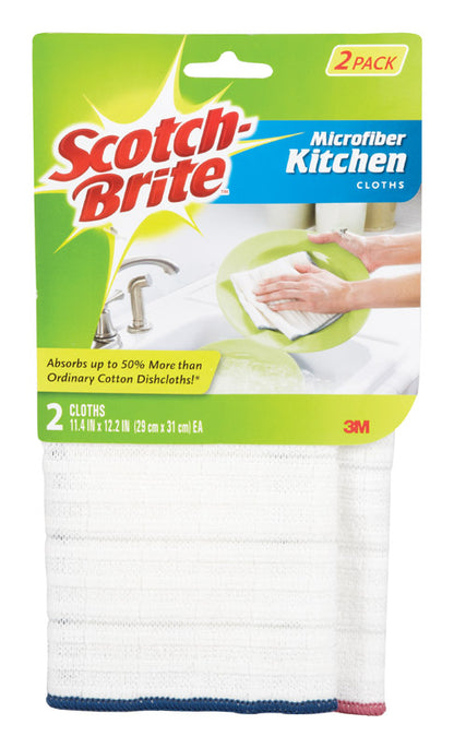 Emery Jensen microfiber dust cloths, pack of 12, suitable for cleaning and dusting surfaces in household and commercial settings.