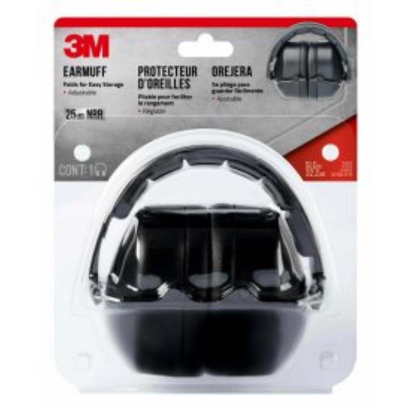 FOLDING EARMUFF BLACK
