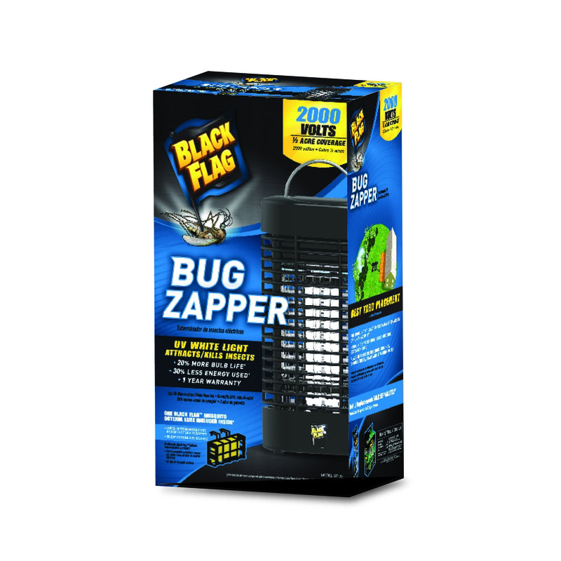 Emery Jensen electric bug zapper for 1/2 acre, 20W outdoor bug killer with UV light and protective housing for insect control.