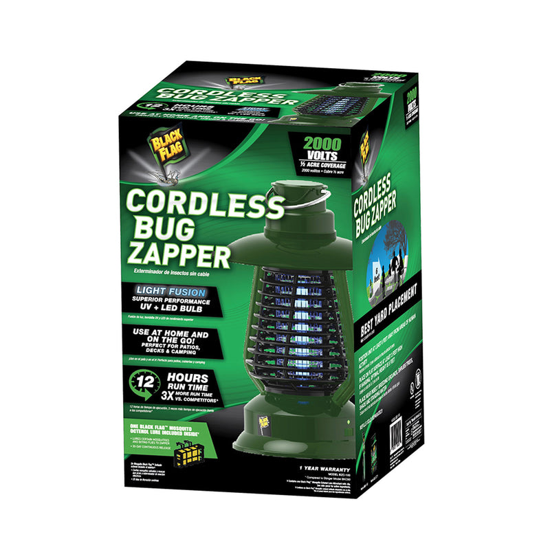 Emery Jensen electric bug killer zapper for 0.5-acre area, outdoor insect trap with UV light and weather-resistant design.