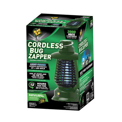 Emery Jensen electric bug killer zapper for 0.5-acre area, outdoor insect trap with UV light and weather-resistant design.