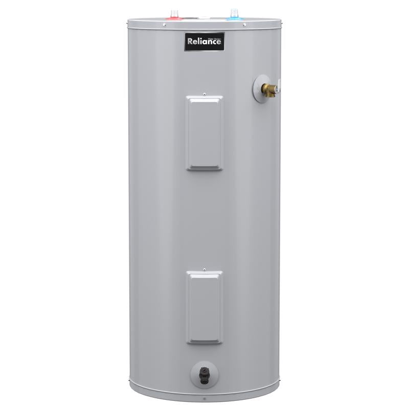 Emery Jensen electric energy-saving water heater, 40G Tall6Yr model, compact unit with digital controls for efficient hot water.