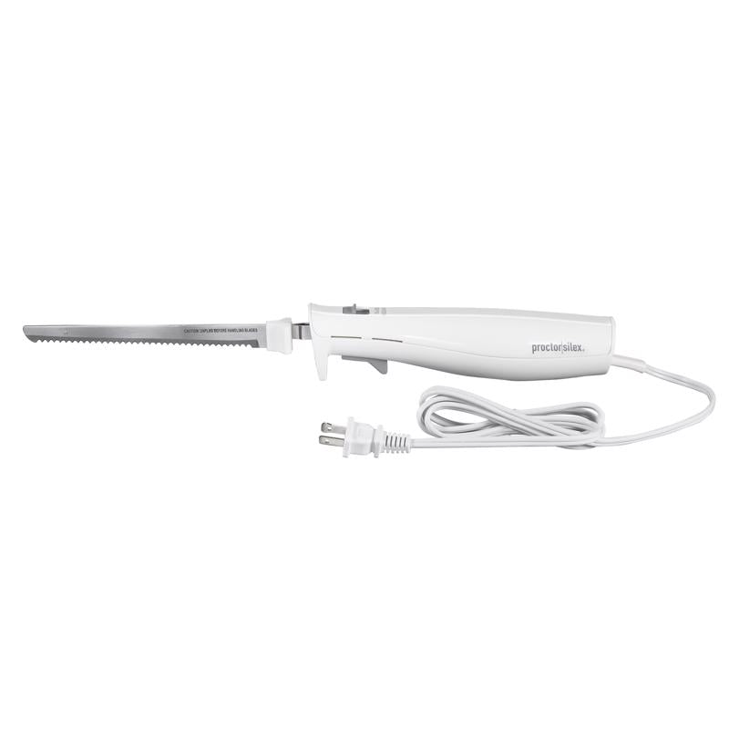 Emery Jensen electric knife with 8-inch stainless steel blade, 120W power for precise slicing and carving.