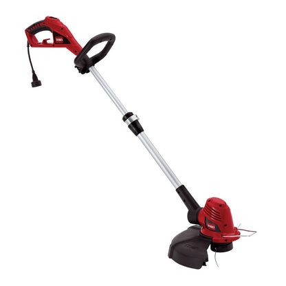 Emery Jensen 14-inch electric string trimmer and edger for yard trimming and edging, featuring a lightweight design.