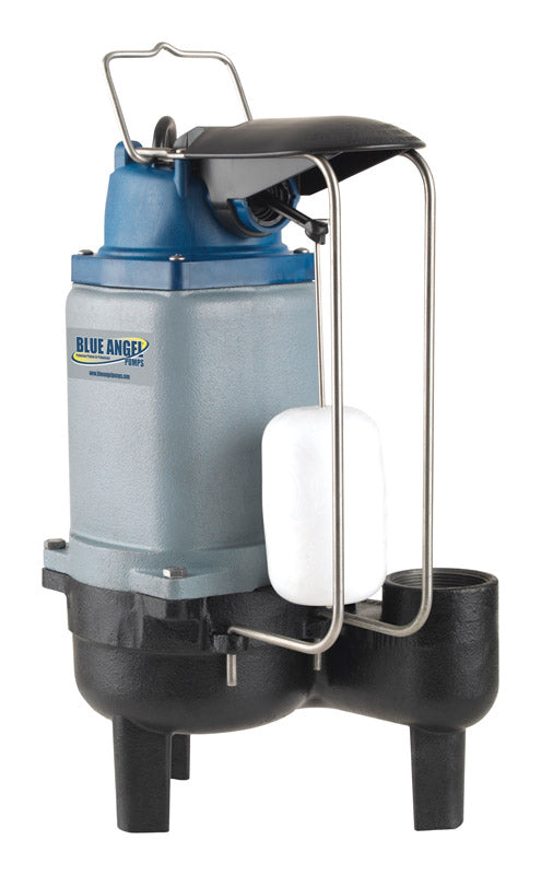 Emery Jensen 1/2HP electric sewage sump pump with durable housing and water inlet for reliable wastewater removal.