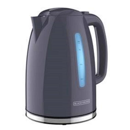 Emery Jensen Rapid Boil Electric Tea Kettle 1.7L with stainless steel body and ergonomic handle for quick boiling.
