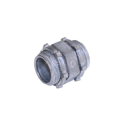 Emery Jensen 1/2-inch box spacer for electrical metal conduit installation, shown in a close-up view.