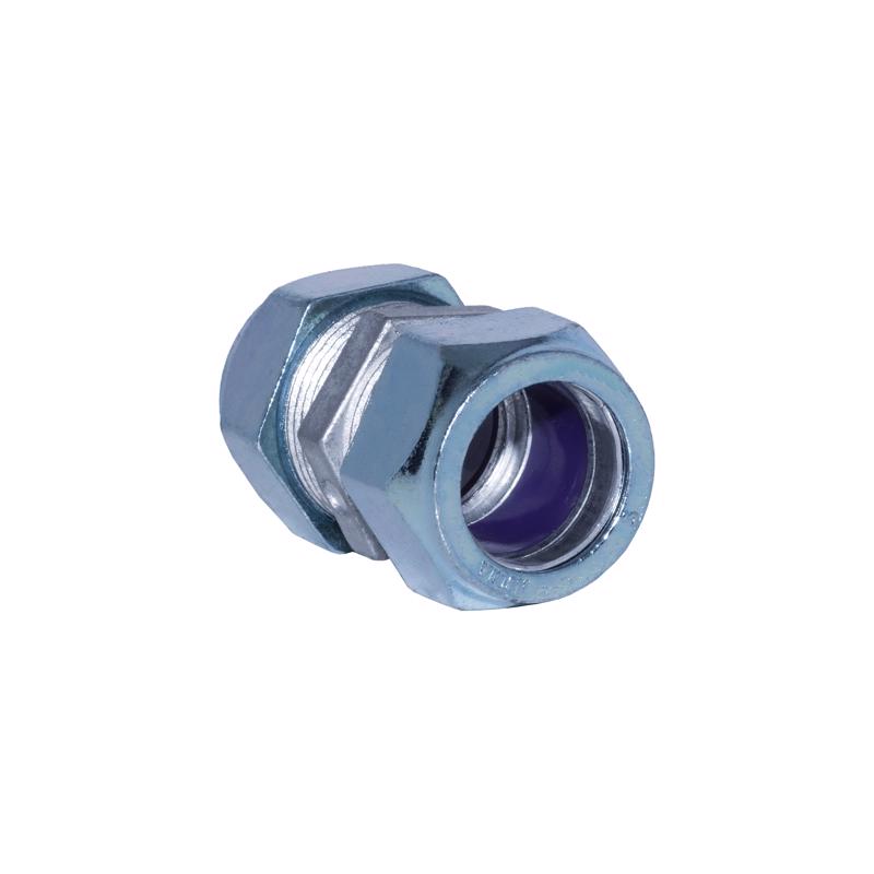 Emery Jensen 1/2-inch electrical metal conduit RTC coupling for connecting and securing conduit sections in electrical wiring.