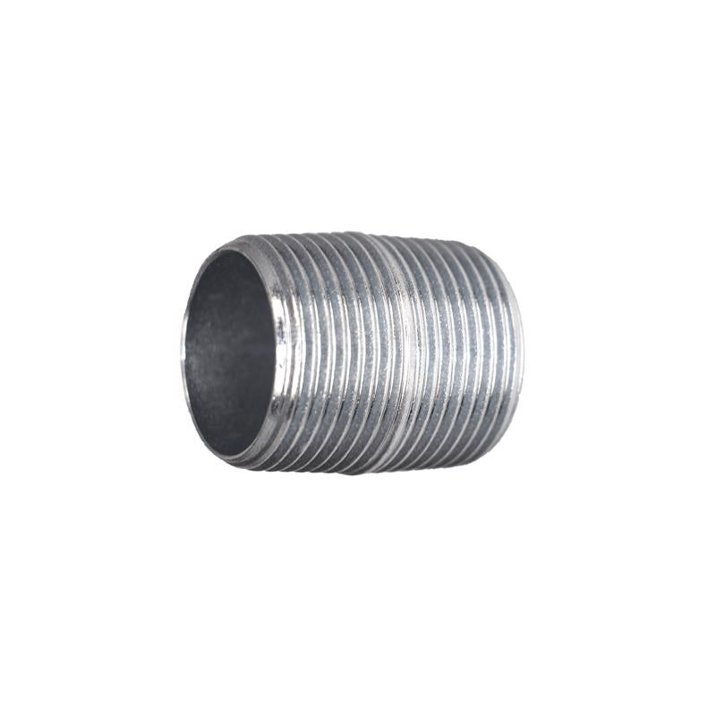 Pair of Emery Jensen 1/2-inch XCL Rigid Nipple connectors for electrical metal conduit wiring, shown in a close-up image.