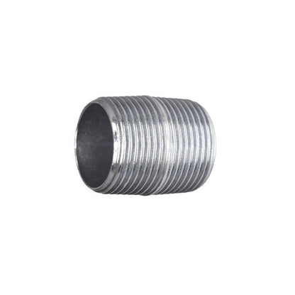 Pair of Emery Jensen 1/2-inch XCL Rigid Nipple connectors for electrical metal conduit wiring, shown in a close-up image.