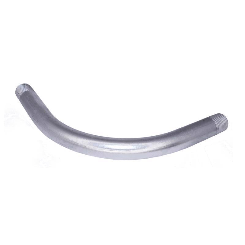 Emery Jensen 1-inch 90-degree Rigid Elbow for electrical metal conduit installation, metal fitting with smooth bends.