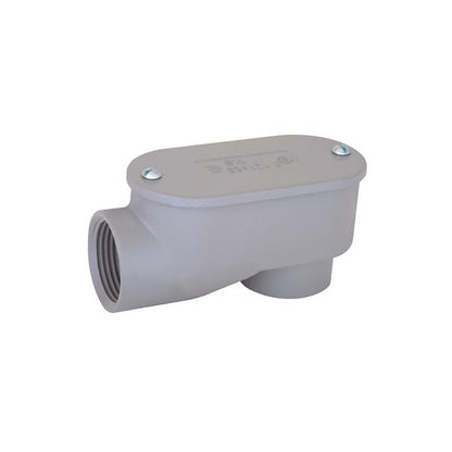 Emery Jensen 1-inch SE elbow for electrical metal conduit, metal fitting with smooth bend for conduit installation.