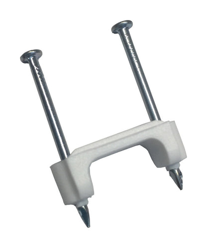 CABLE STPL WHT 1/2" 25PK - Pack of 5
