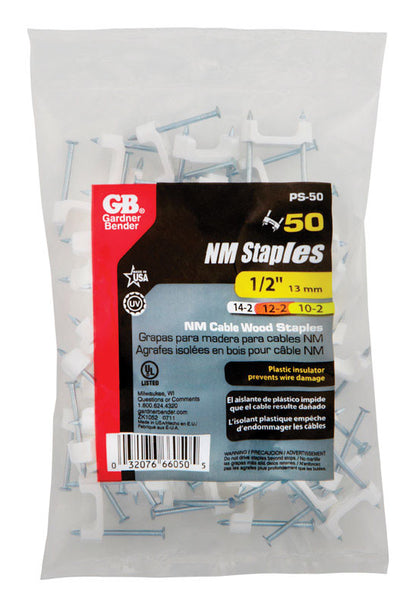 STAPLE NM PLSTC 1/2"BG50 - Pack of 10