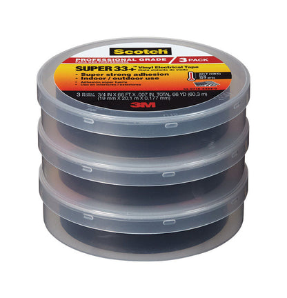 ELEC TAPE 3/4"X66' 3PK - Pack of 6