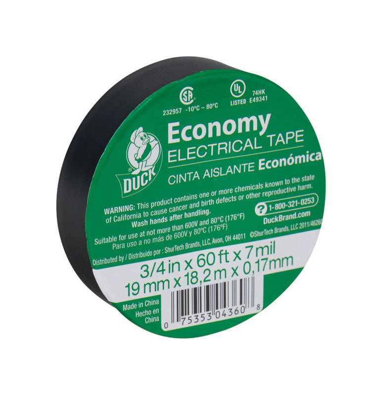 ELECTRCL TP 3/4"X60' BLK