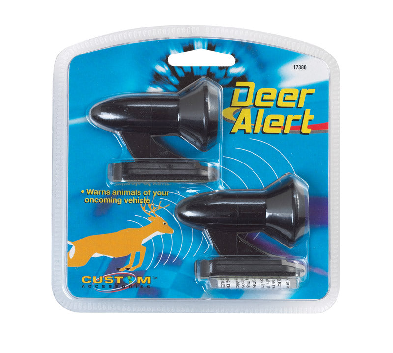 Emery Jensen Deer Alert Auto Whistle from emergency road kit, designed to warn wildlife and increase driving safety.