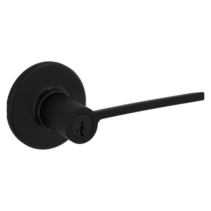 Emery Jensen keyed entry lock with zinc finish, standard door lock for secure entry doors, shown in close-up image.