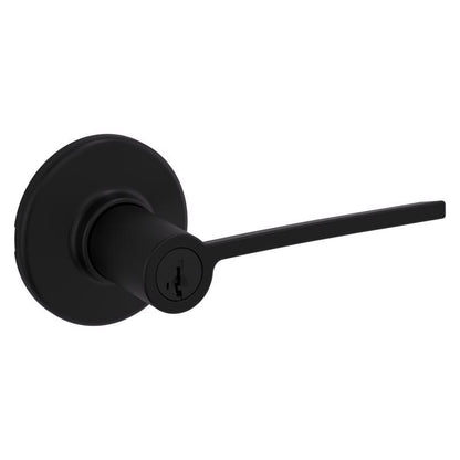 Emery Jensen keyed entry lock with zinc finish, standard door lock for secure entry doors, shown in close-up image.