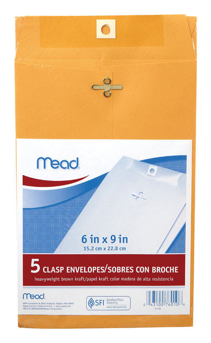 ENVELOPE MANILLA 6X9 PK5 - Pack of 12