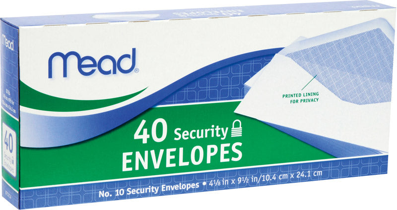 Set of 24 Emery Jensen Security #10 envelopes, 40-pack, featuring secure sealing for confidential mailing.