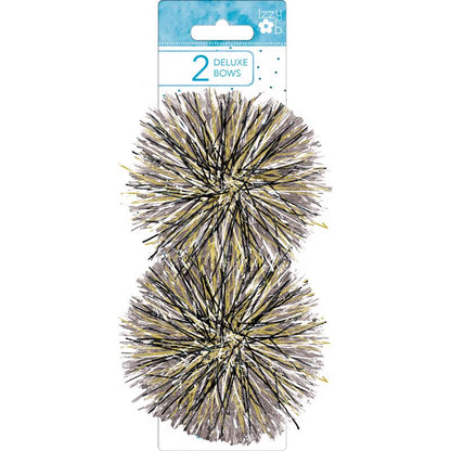 BOWS Pearl/blck FIREWORK - Pack of 6