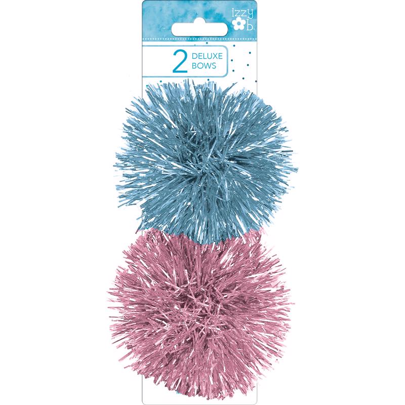 BOWS Pink/blue FIREWORK - Pack of 6