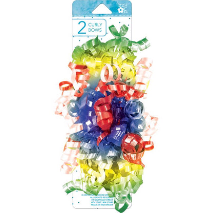 BOWS PRIMARY CURLY MULTI - Pack of 6