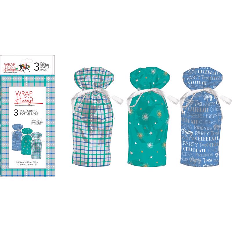 DRAWSTRING GIFT BAG 7" - Pack of 6