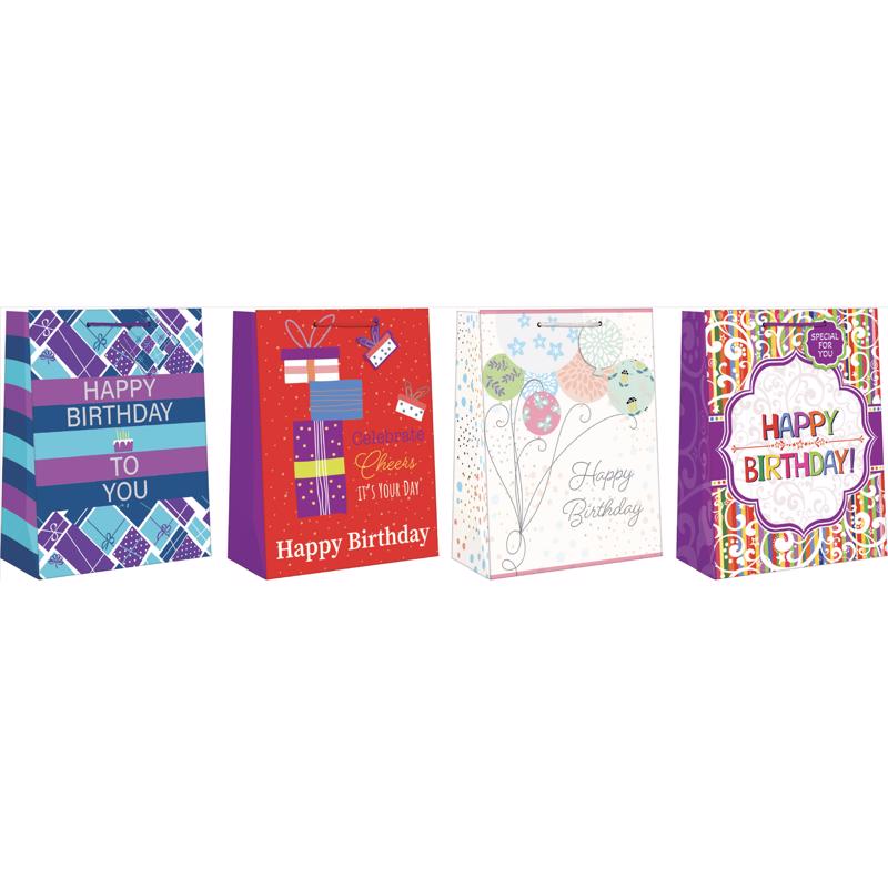 GIFT BAG ADULT BIRTHDAY - Pack of 12