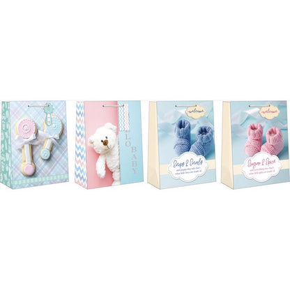 GIFT BAG BABY ASSTD LRG - Pack of 12