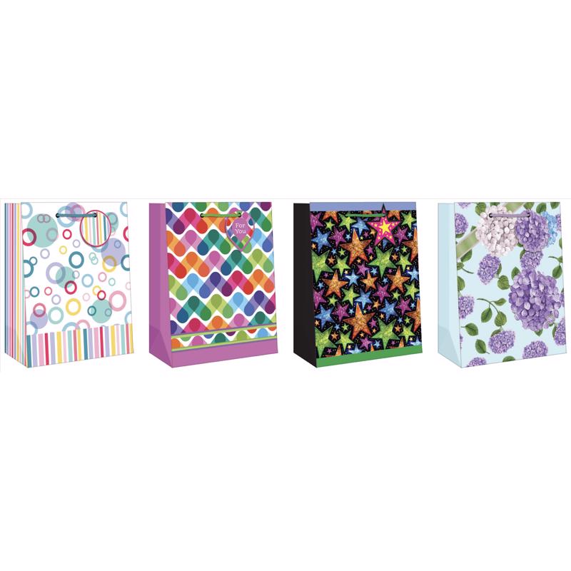 GIFT BAG GNRL DESIGN MDM - Pack of 12