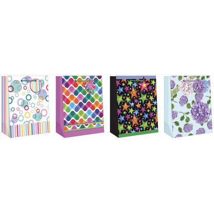 GIFT BAG GNRL DESIGN MDM - Pack of 12