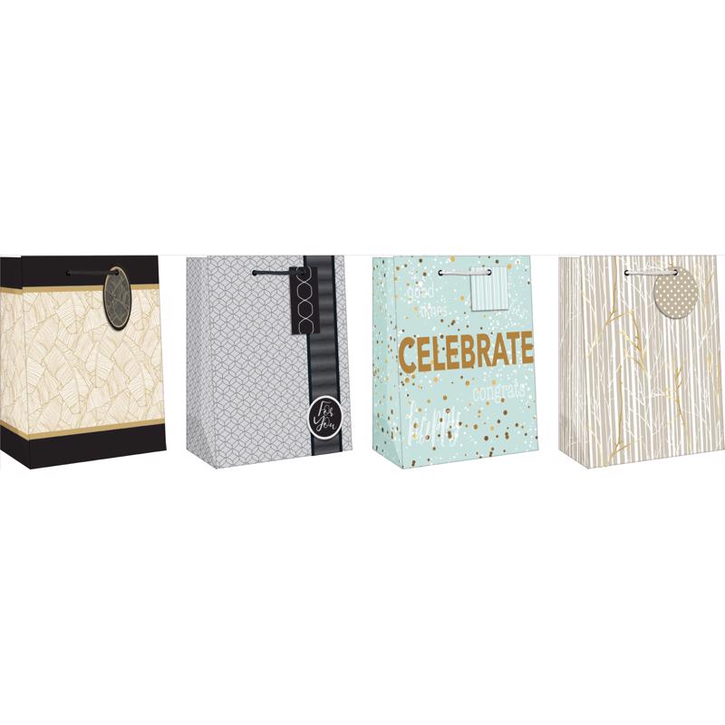 GIFT BAG GNRL FRMAL MED - Pack of 12