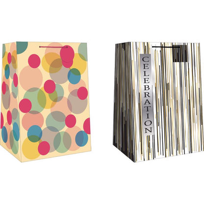 GIFT BAG JMBO GENRC ASST - Pack of 12