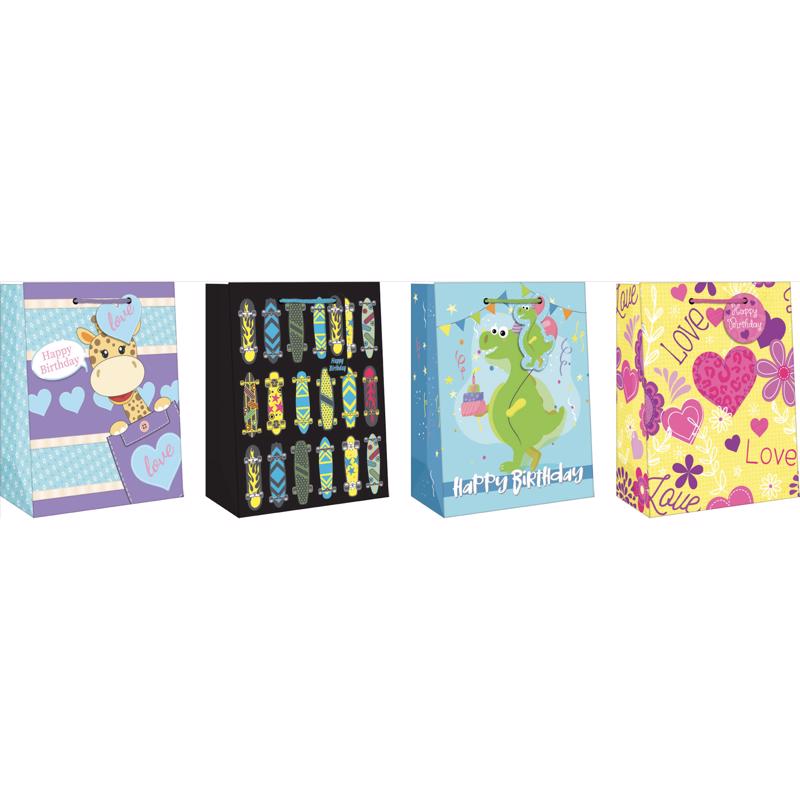 GIFT BAG JVNL BRTHDY MDM - Pack of 12