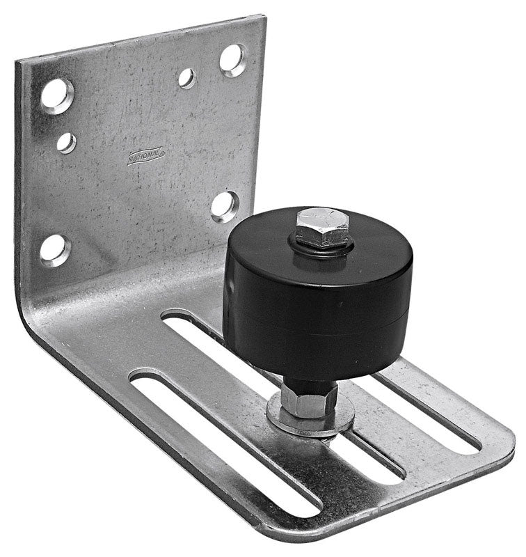 Exterior barn door hardware by Emery Jensen featuring heavy stay roller for durable, secure barn door installation.