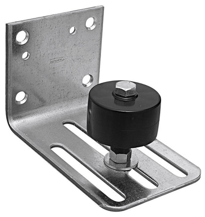 Exterior barn door hardware by Emery Jensen featuring heavy stay roller for durable, secure barn door installation.