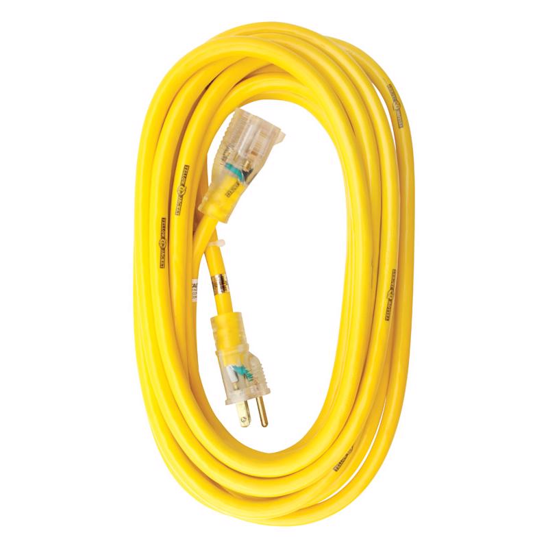 CORD EXTN YLWJKT12/3 25'