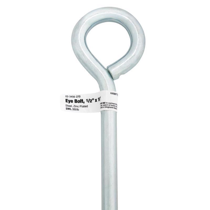 BOLT EYE W/nut 1/2"X10" - Pack of 5