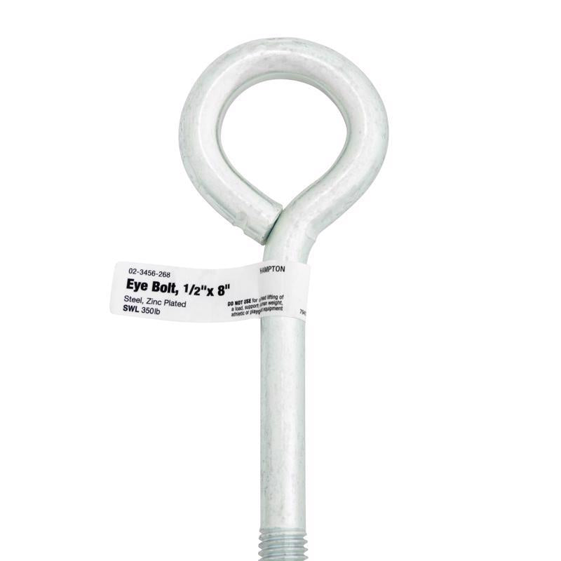 BOLT EYE W/nut 1/2"X8" - Pack of 5