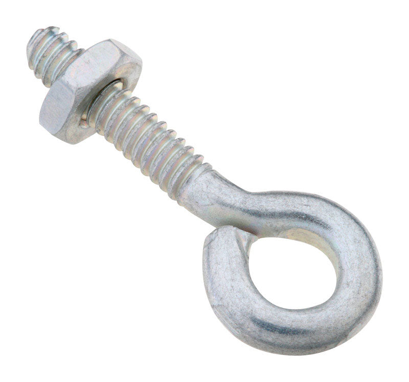 Emery Jensen ZNC eye bolt 3/16x1-1/2 inch, heavy-duty steel eyebolt for lifting and rigging applications.