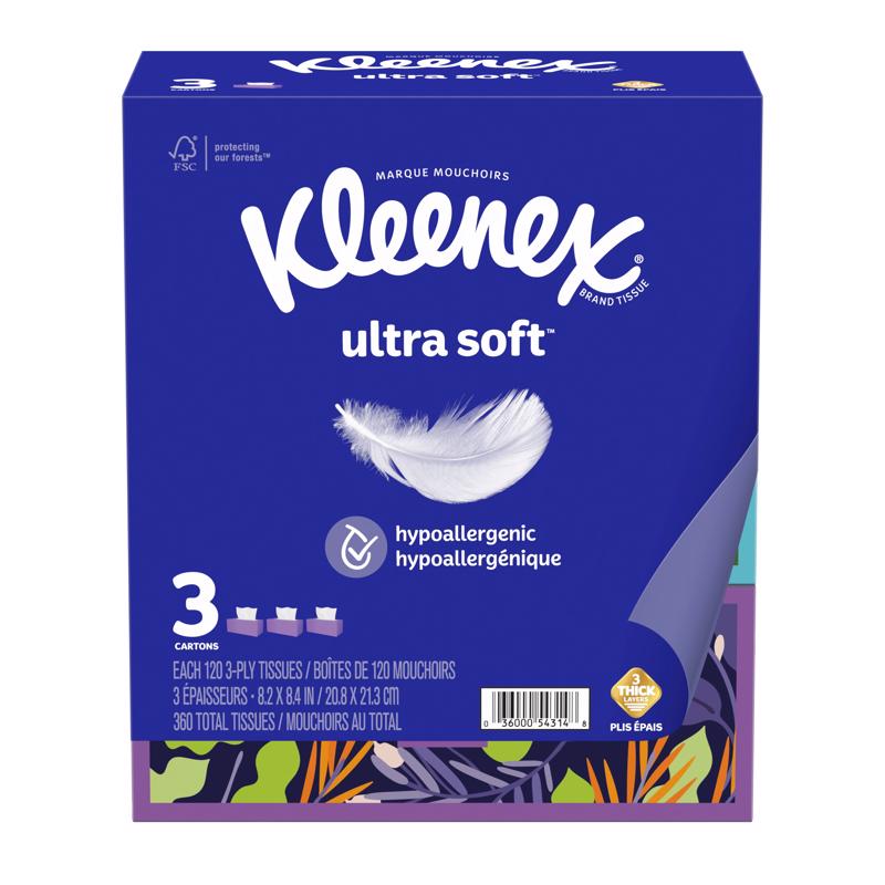 FACIAL TISSUE WHT 120CNT - Pack of 8