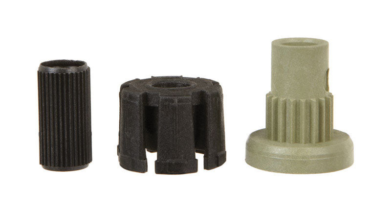 Emery Jensen faucet handle adapter kit with various handles and connectors for plumbing repairs and faucet upgrades.