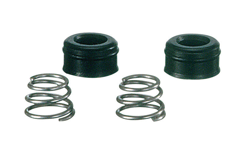 Emery Jensen faucet seats and springs set with metal components for plumbing repair and faucet installation.