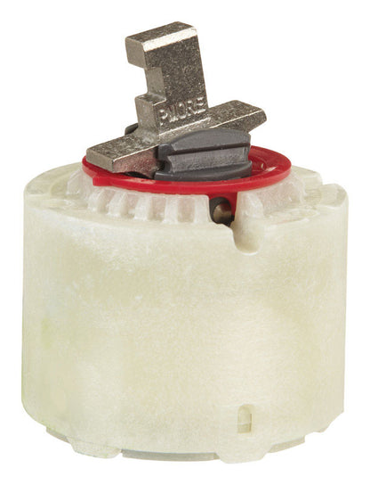 Emery Jensen 47mm single control faucet cartridge stem for plumbing repairs, shown in close-up view
