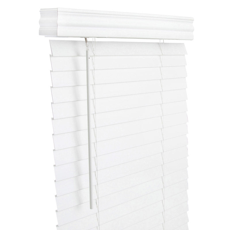 FAUXWD 2" WHT BLND 35X60
