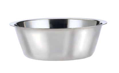 Emery Jensen STNLS Steel Pet Dish 5QT, durable stainless steel feeder or bowl for pets, with a sleek, modern design.
