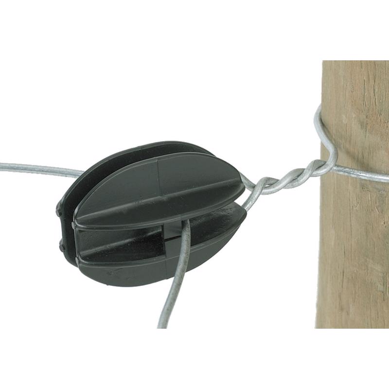 Set of ten Emery Jensen corner knobs for fence installation, durable metal fittings for secure and precise fencing connections.